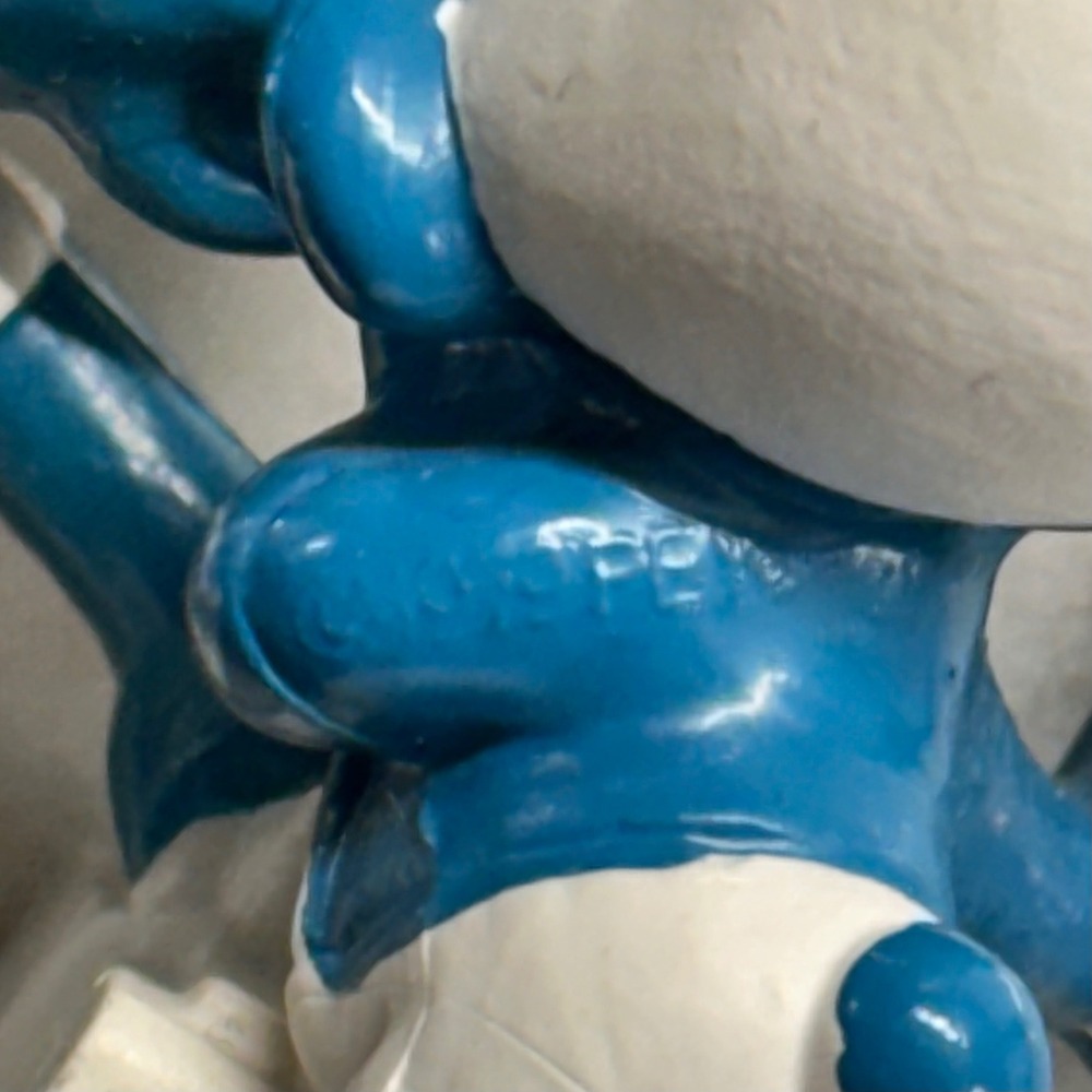 Vintage Smurfs PVC Figures Lot of 7 Peyo Schleich Papa Smurf Miniature Toys - Picture 12 of 16